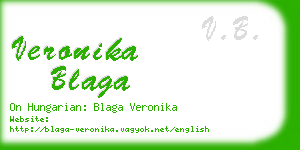 veronika blaga business card